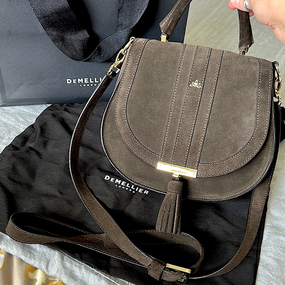 DeMellier Mini Venice in Chocolate Suede